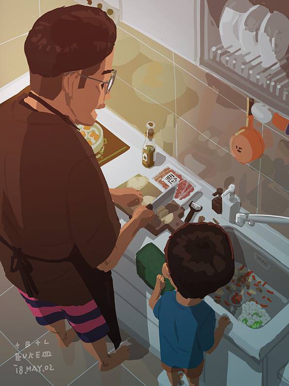 Collection of pictures of my favorite artist BLUE流 , for Father's Day