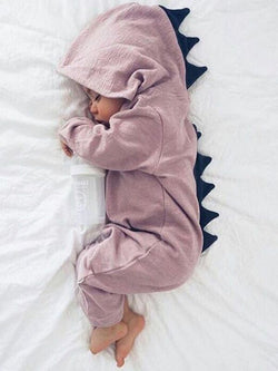 Cute Dinosaur Style Zipper Romper Sleepsuit Jumpsuit for Babies