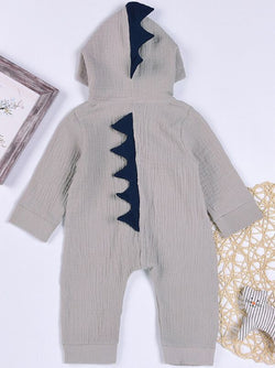 Cute Dinosaur Style Zipper Romper Sleepsuit Jumpsuit for Babies